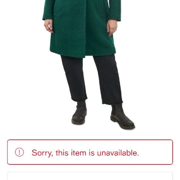 BCBG Generation New with tags. Women's 3x.

Emerald Green Boucle Walker Coat - Picture 6 of 6